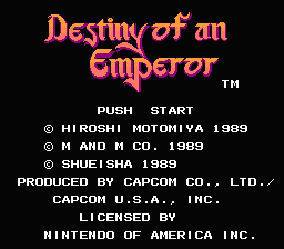 Destiny of An Emperor (NES)