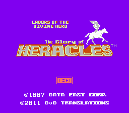 Glory of Heracles (The): Labors of The Divine Hero (NES)