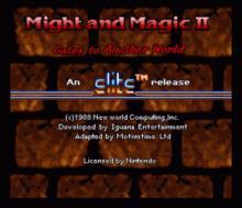 Might and Magic II: Gates to Another World (SNES)