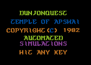 Temple of Apshai (Atari XE/XL)