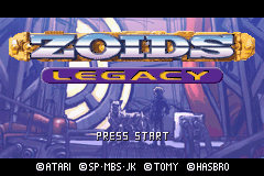 Zoids: Legacy (GBA)