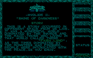 Hydlide II: Shine of Darkness (JAP) (PC-88)