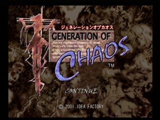 Generation of Chaos (JAP) (Playstation 2)