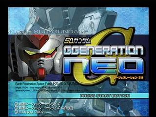 SD Gundam G Generation Neo (JAP) (Playstation 2)