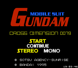 Mobile Suit Gundam: Cross Dimension 0079 (SNES)