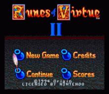 Ultima: Runes of Virtue II (SNES)