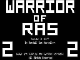 Warrior of Ras: Volume 2: Kaiv (TRS-80)