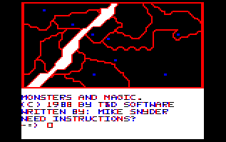 Monsters and Magic (TRS-80 Coco)