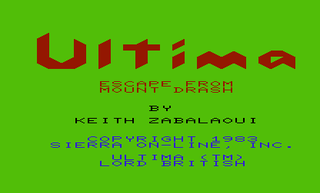 Ultima: Escape from Mount Drash (Vic-20)